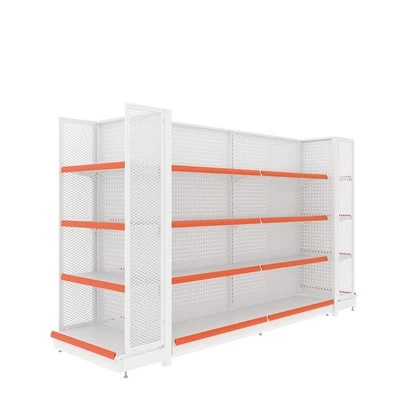 Pegboard gondolihyllyt kannen kanssa vähittäismyyntiin
